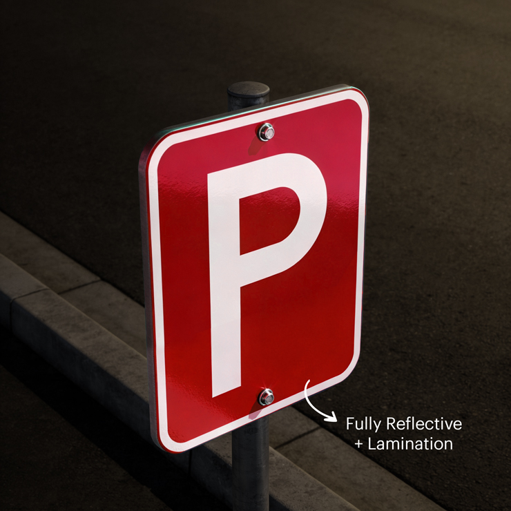 Parking-Signs-Fully-Reflective-+-Lamination
