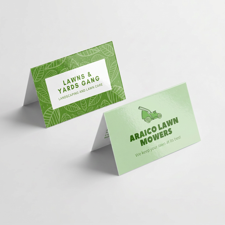 Semi Gloss Folded Business Cards 1
