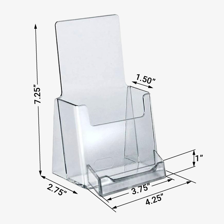 Tri-Fold-Brochure-Holder-with-Business-Card-Pocket-Size